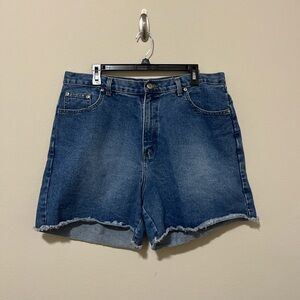 high-waisted jean shorts